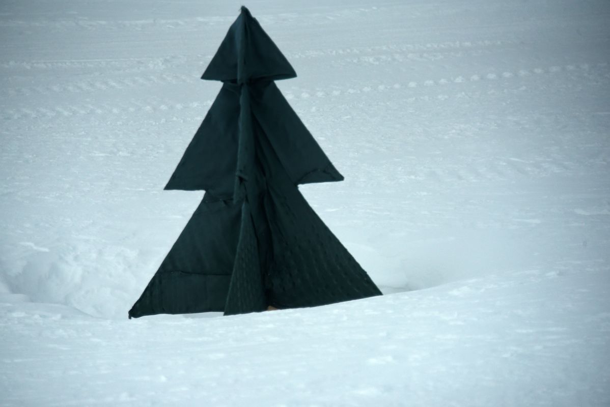 13B Christmas Tree From ALE Van Driving From Union Glacier Runway To Glacier Camp On The Way To Climb Mount Vinson In Antarctica